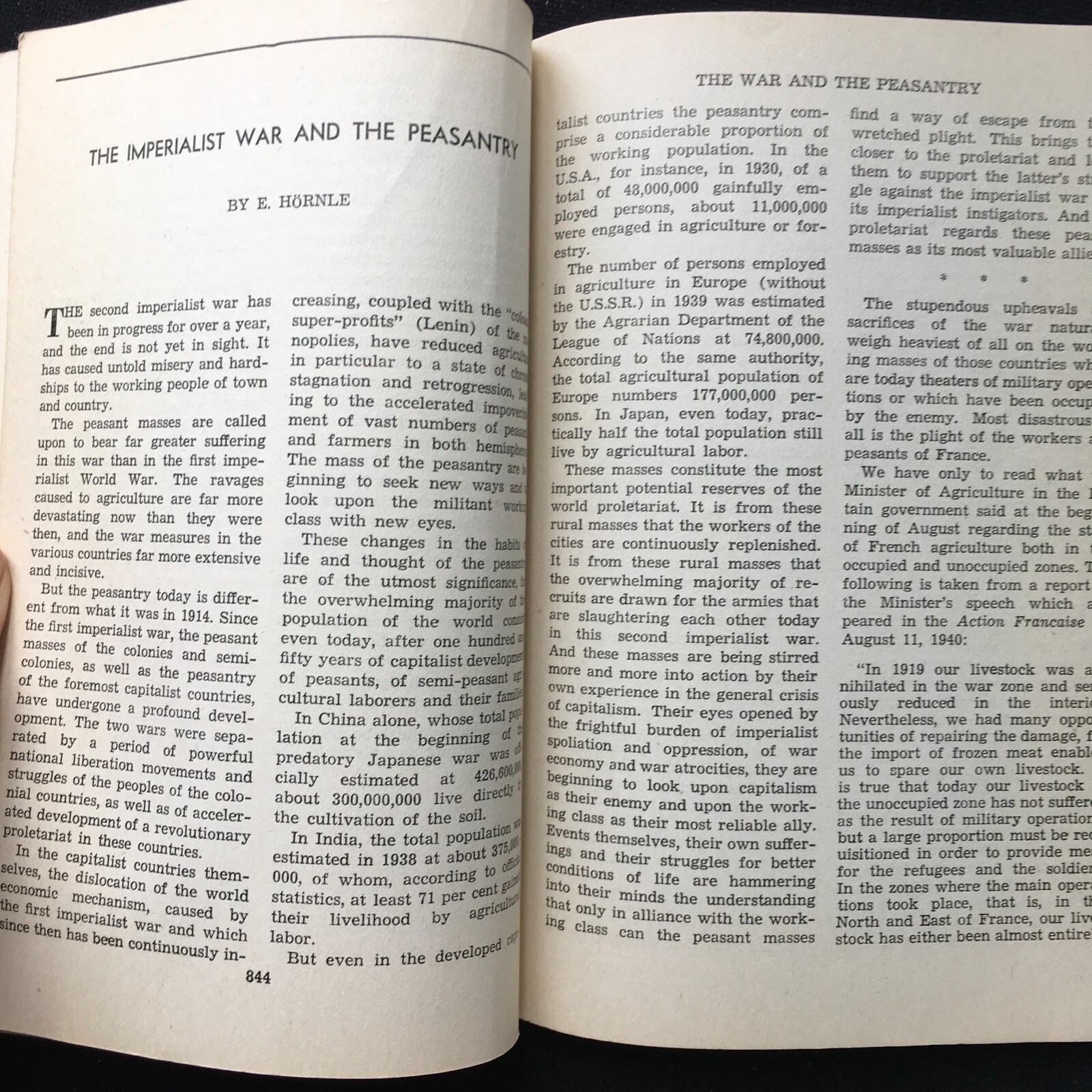The Communist International No 12 1940 The Imperialist War and the Working Class