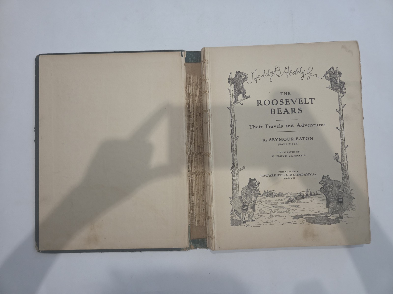 TWO Antique First Edition Teddy-B & Teddy-G Children’s Books, by Seymour Eaton