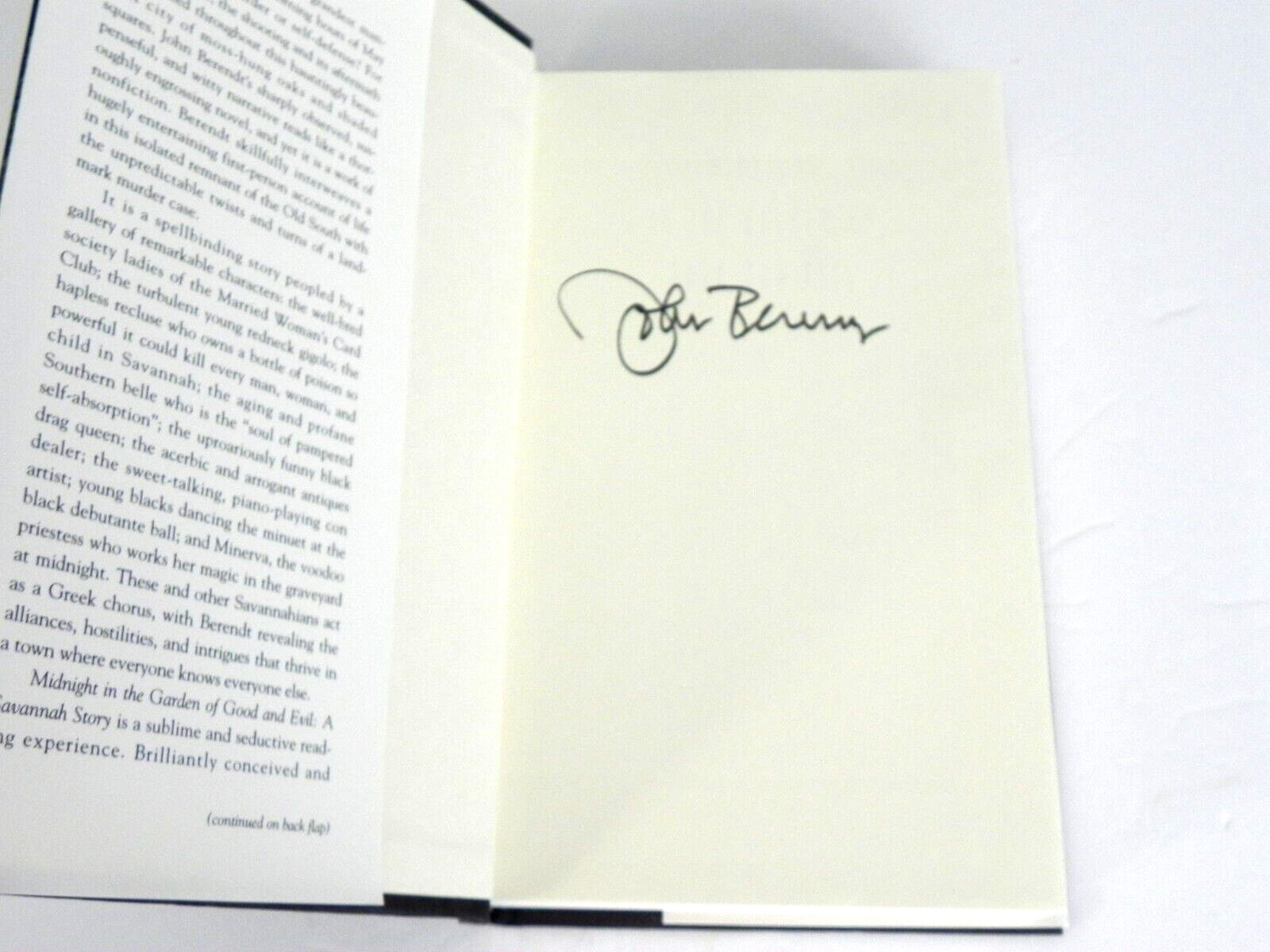 SIGNED Midnight In the Garden of Eden by John Berendt Best Seller Savannah