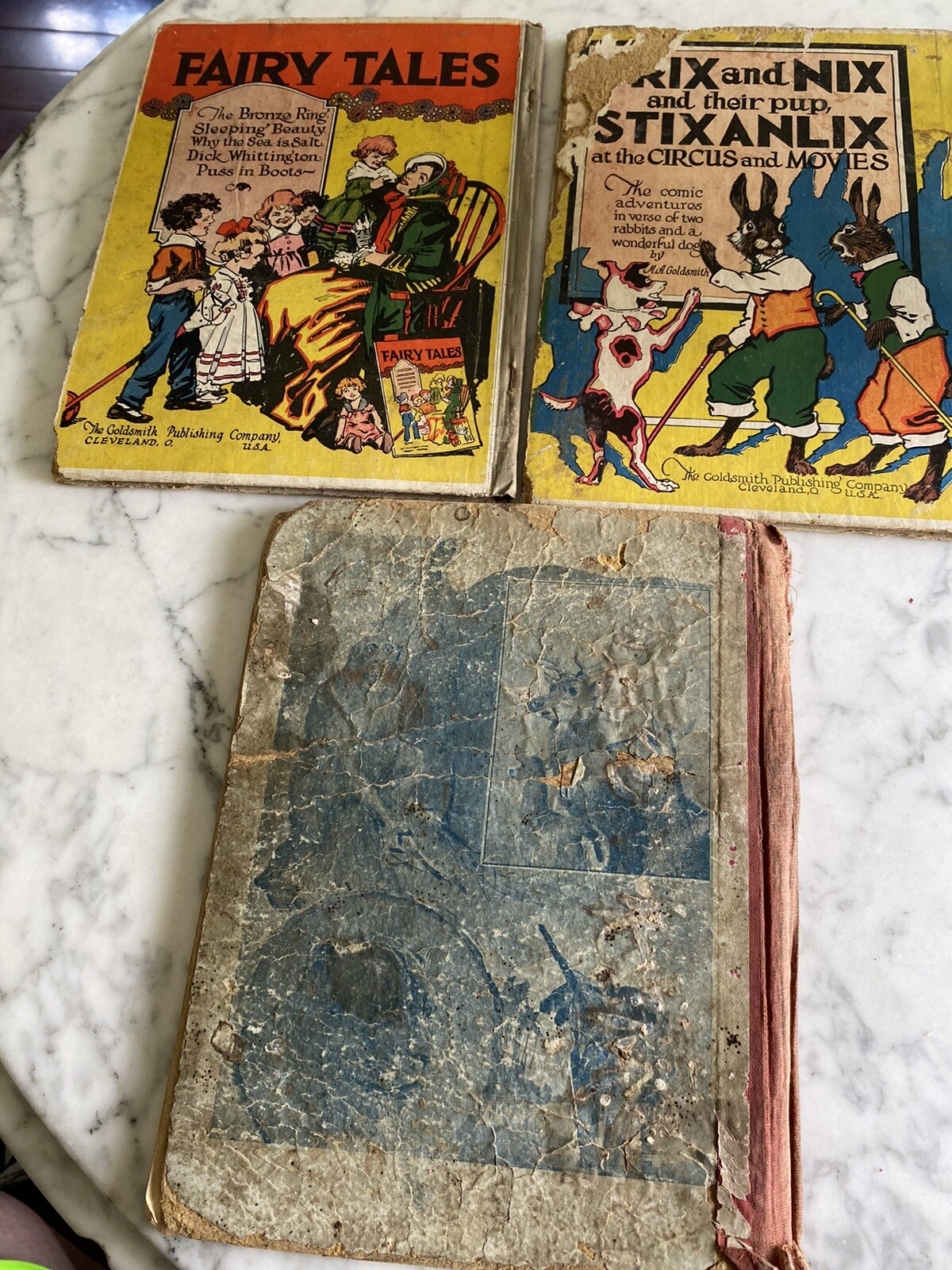 Antique Book: Fairy Tales Tom Thumb Trix Nix Goldsmith Donohue – 1922