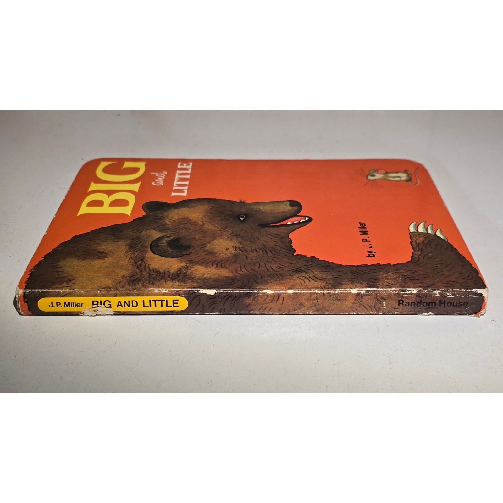 Vintage Random House Big and Little Board Book J P Miller Vintage 1976 Animals