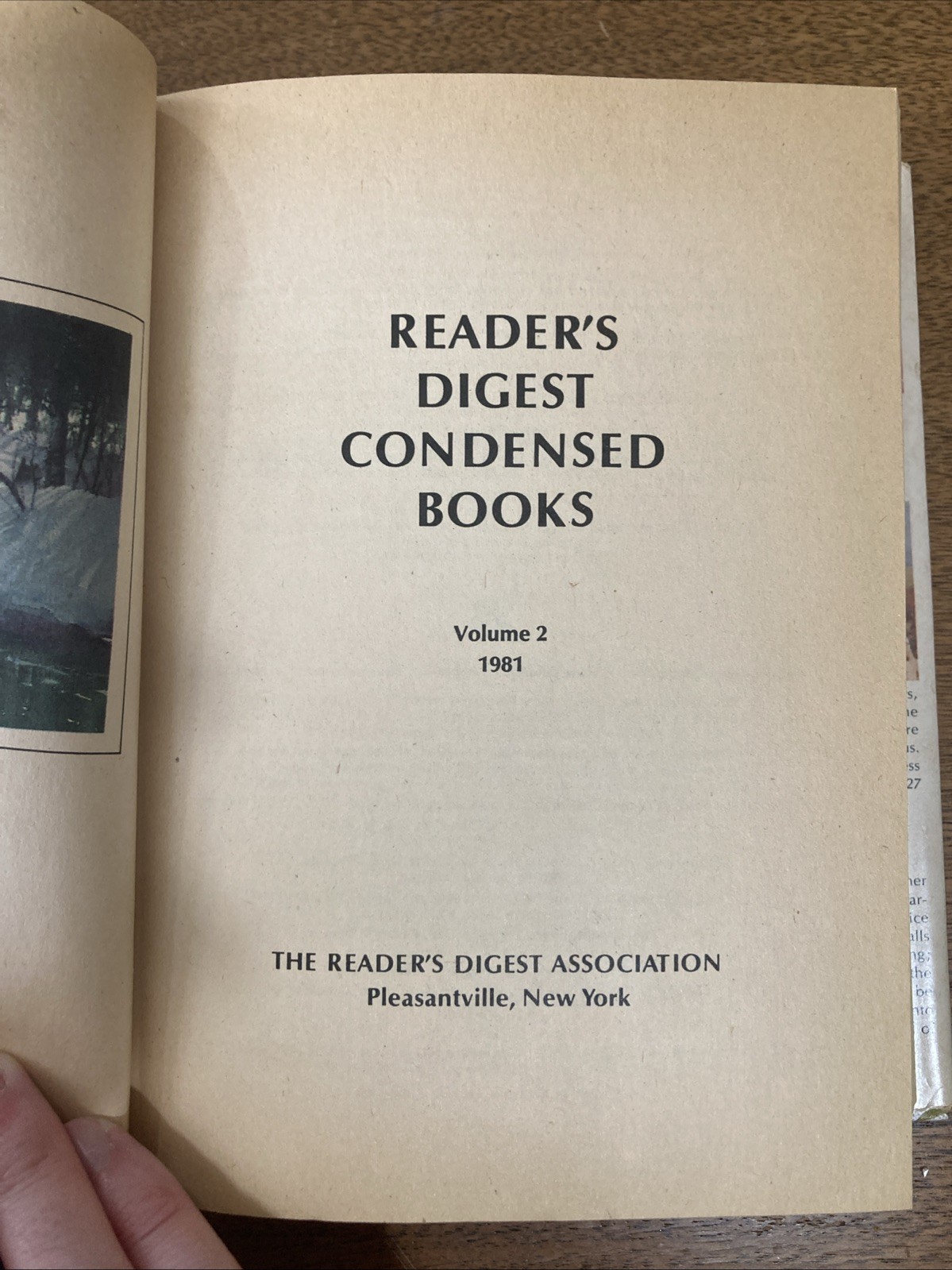 Reader’s Digest Condensed Books Volume 2 1981 Vintage Dust Jacket Hardcover