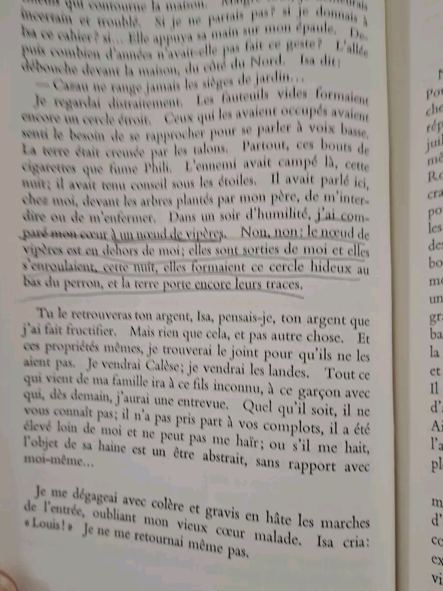 Vintage PB 1961-Ed 1965 Print-Le Noeud De Viperes- Francois Mauriac