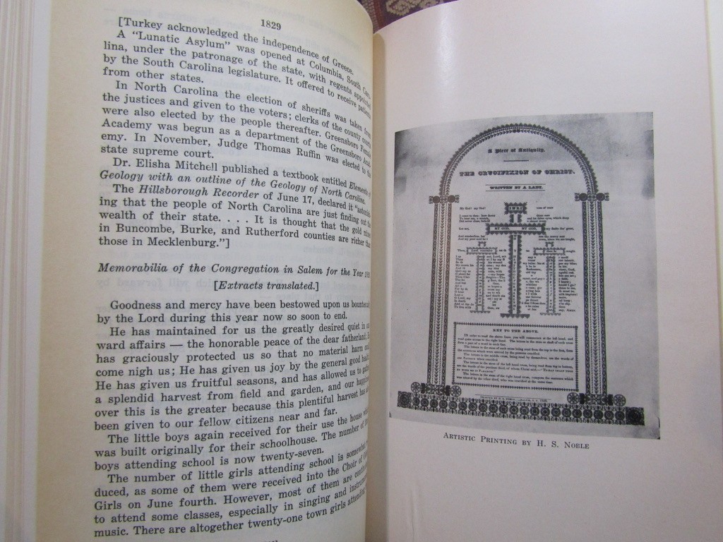 1954 Fries RECORDS OF THE MORAVIANS IN NORTH CAROLINA VOL. 8, 1823-1837 History