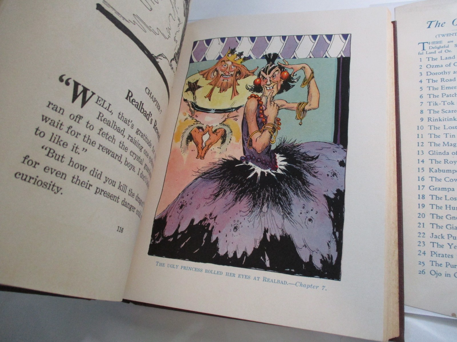 Ojo In Oz, L Frank Baum, Ruth Plumly Thompson, 1st Edition, 12 Color Plates, DJ