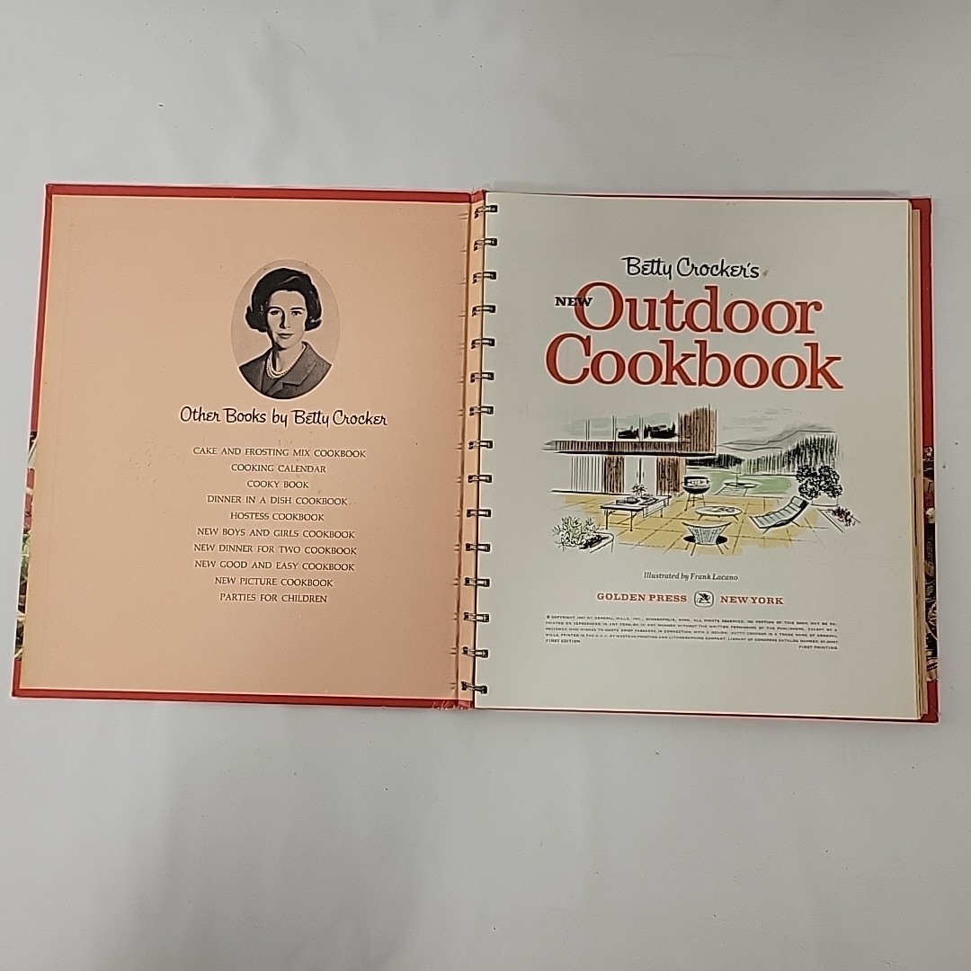 Vintage Betty Crocker First Edition, 1st Printing, 1967 Outdoor Cooking BBQ