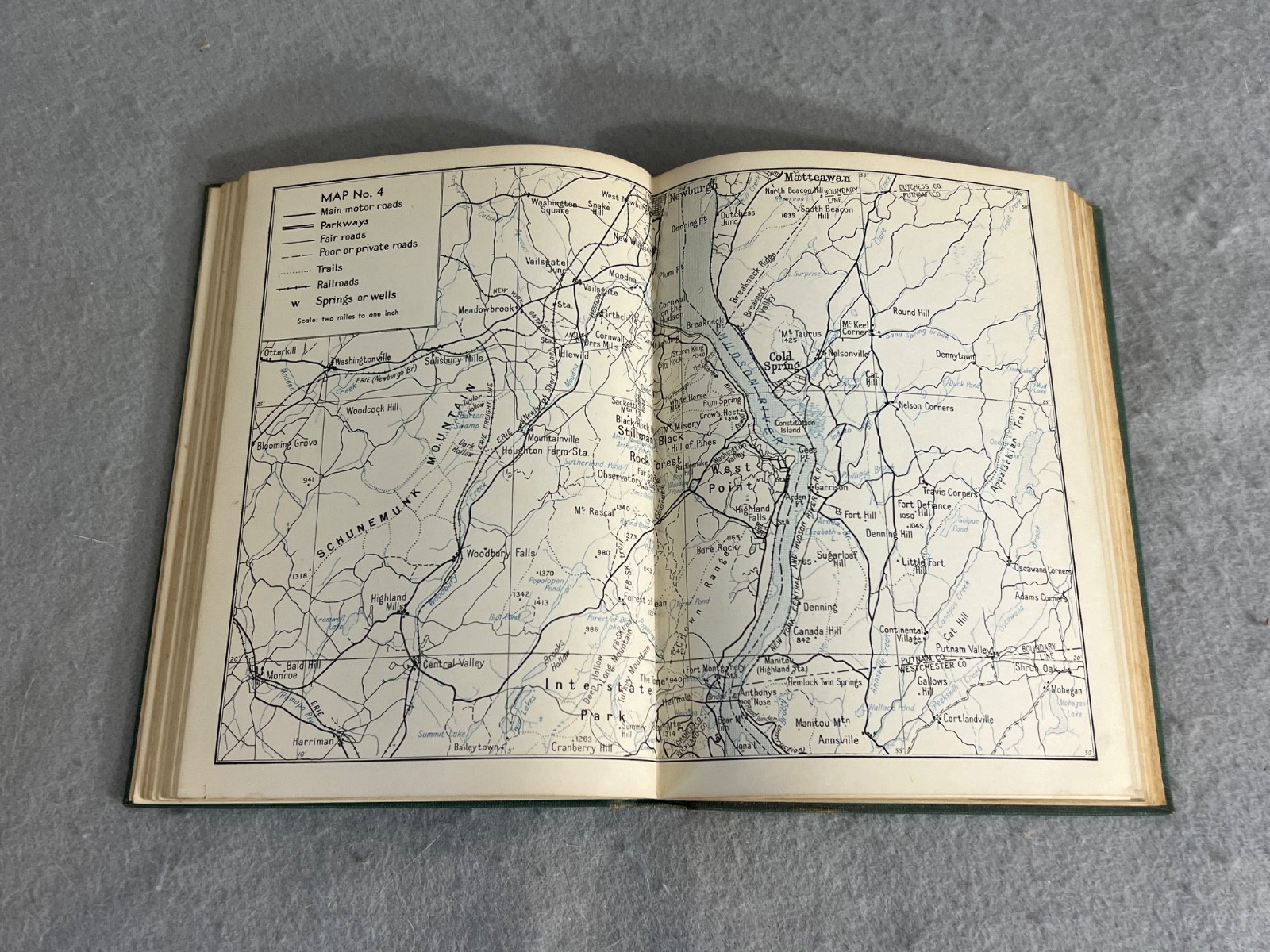 Antique New York Book NY Walk Book New York City Hudson Long Island w/Maps 1936