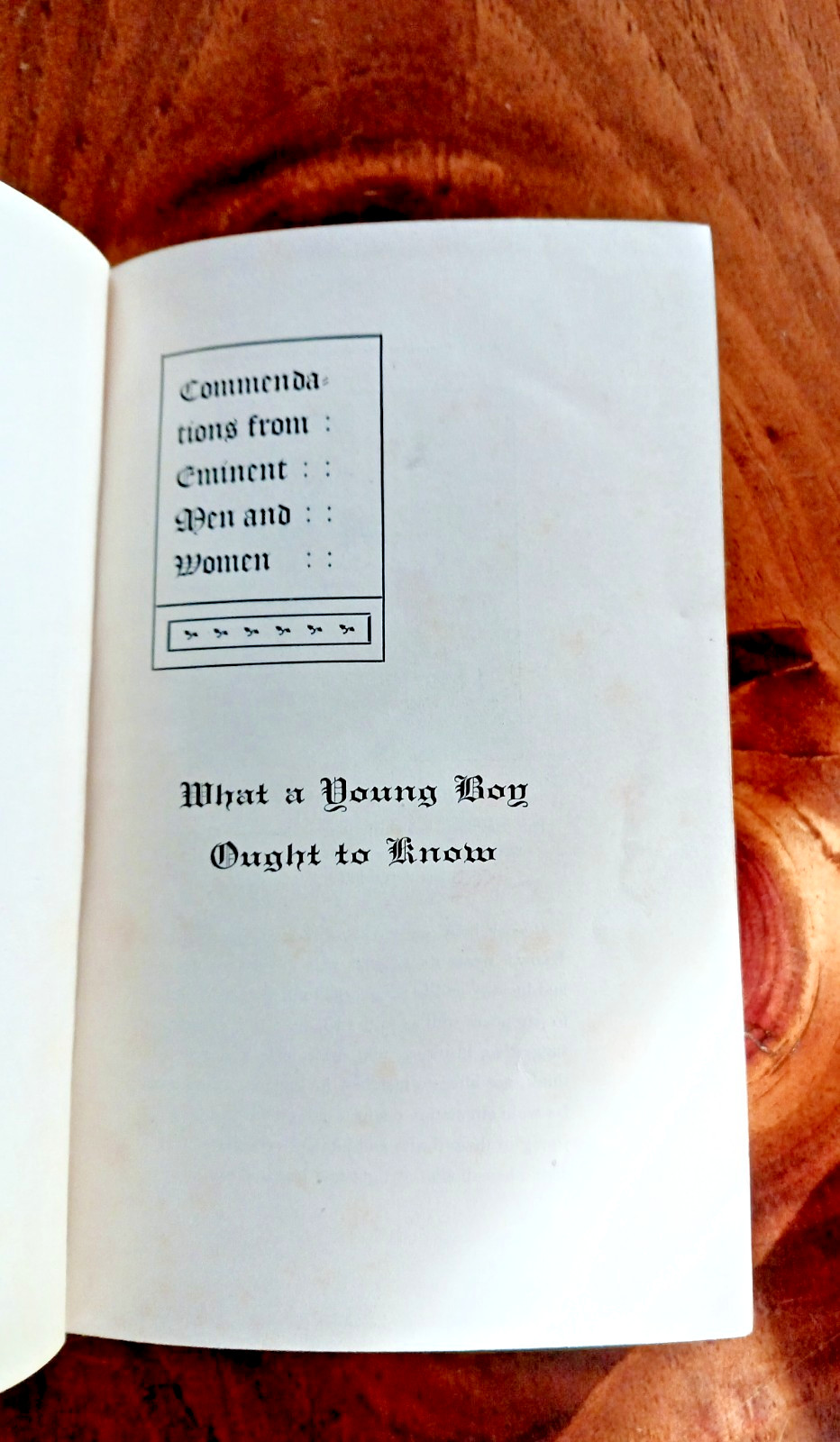 1897 Antique Advice Book “What a Young Boy Ought to Know”-VIR Publishing/GOOD!