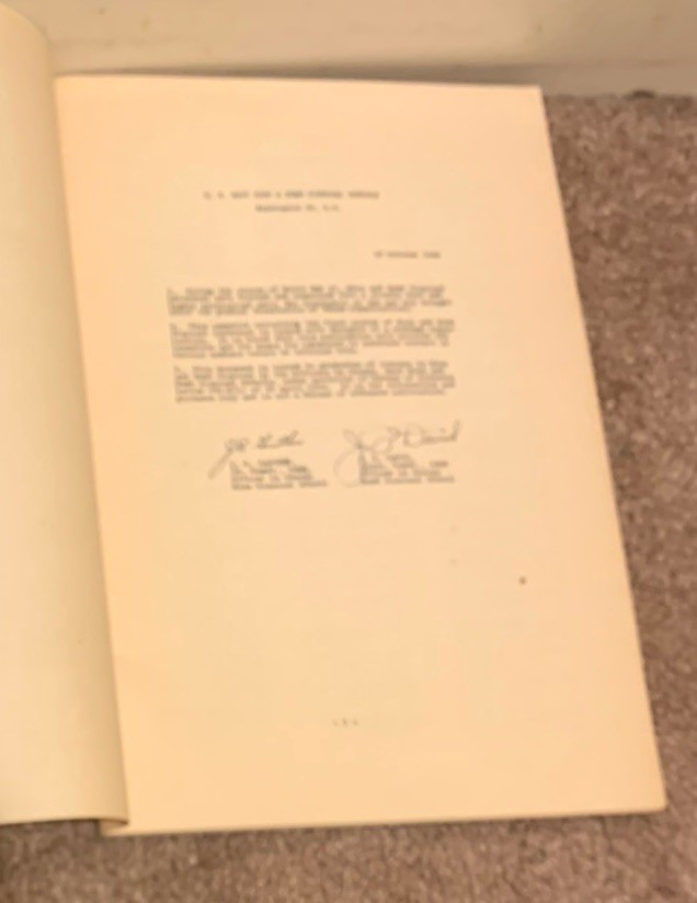 1945 FINAL ROSTER OF BOMB & MINE DISPOSAL PERSONNEL VINTAGE MILITARY WAR BOOKLET