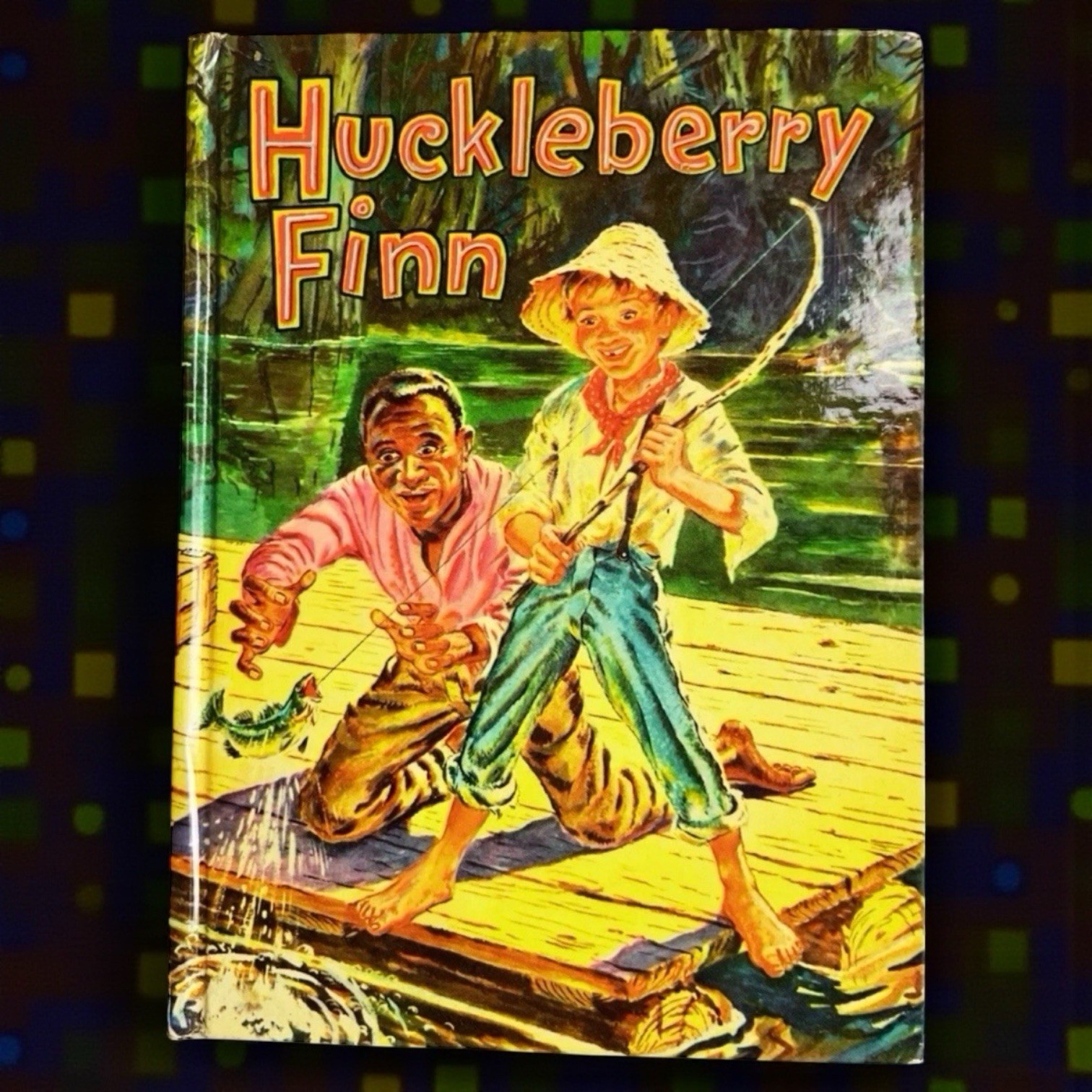 Set of 3 Whitman Illustrated Classics – Huckleberry Finn, Treasure Island +