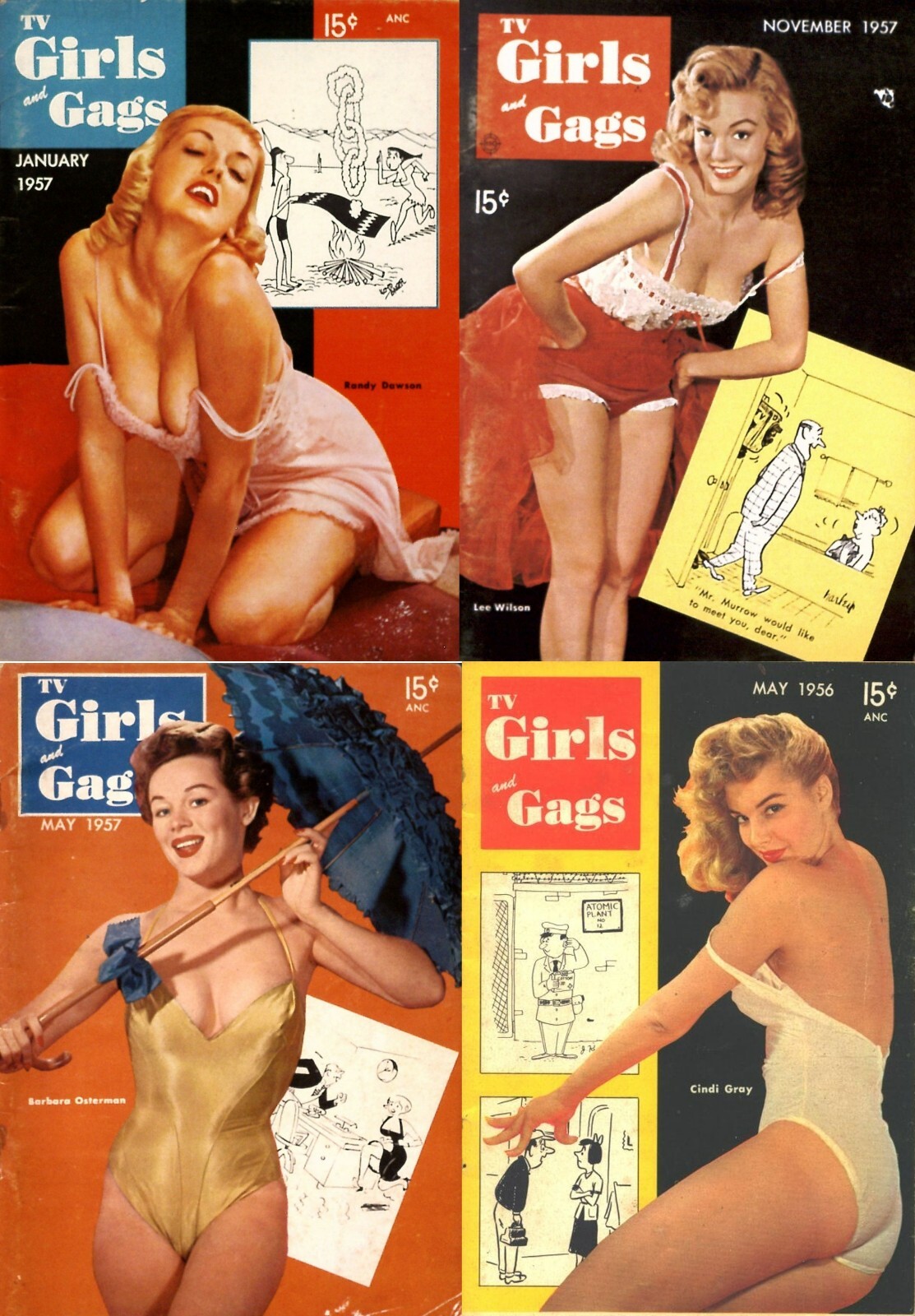 30 Old Issues of TV Girls and Gags – Humor Laughter Naughty Sexy Magazine on DVD
