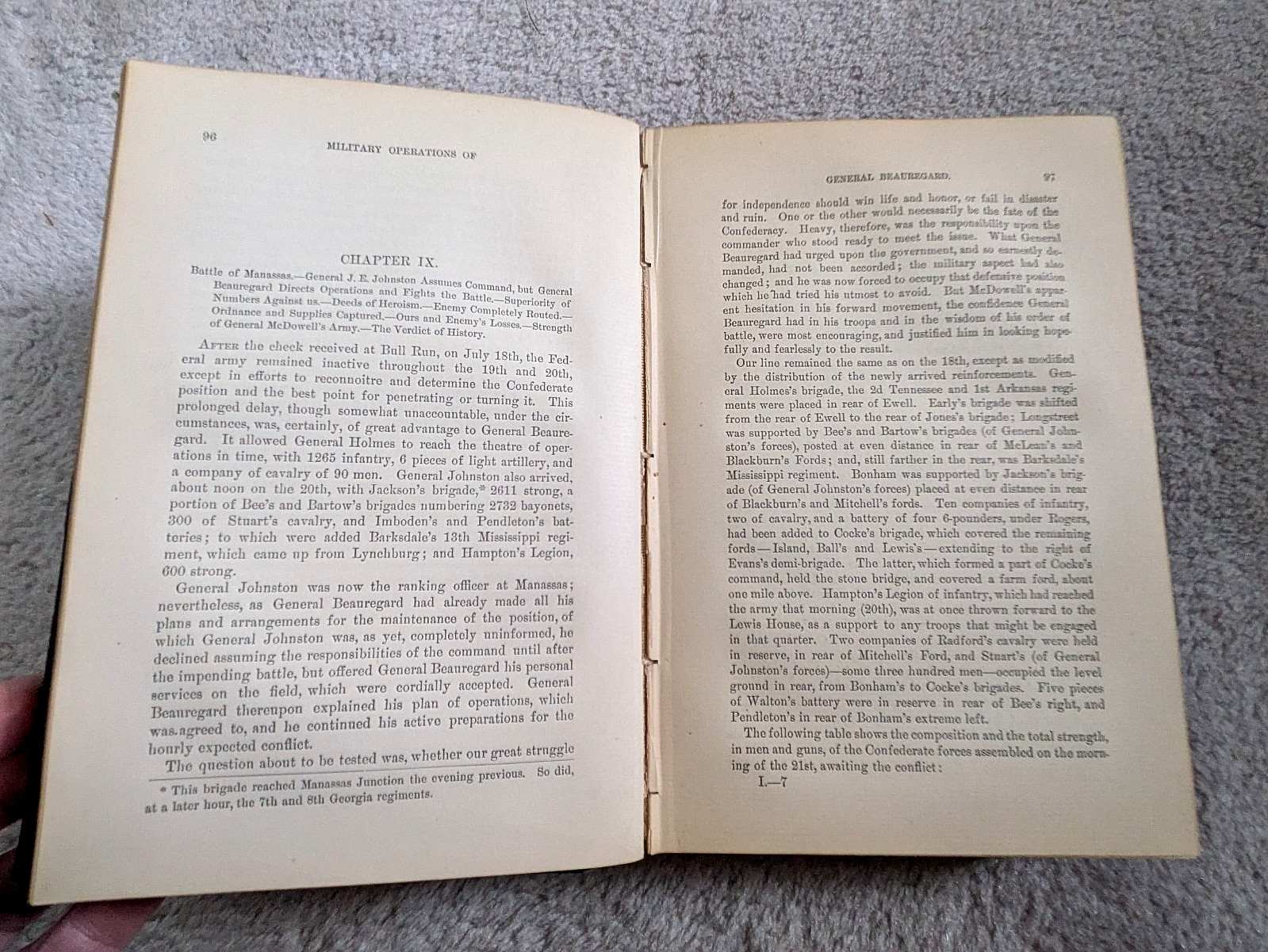 Military Operations of General Beauregard, 2 Vol. Set, Antique Civil War Books