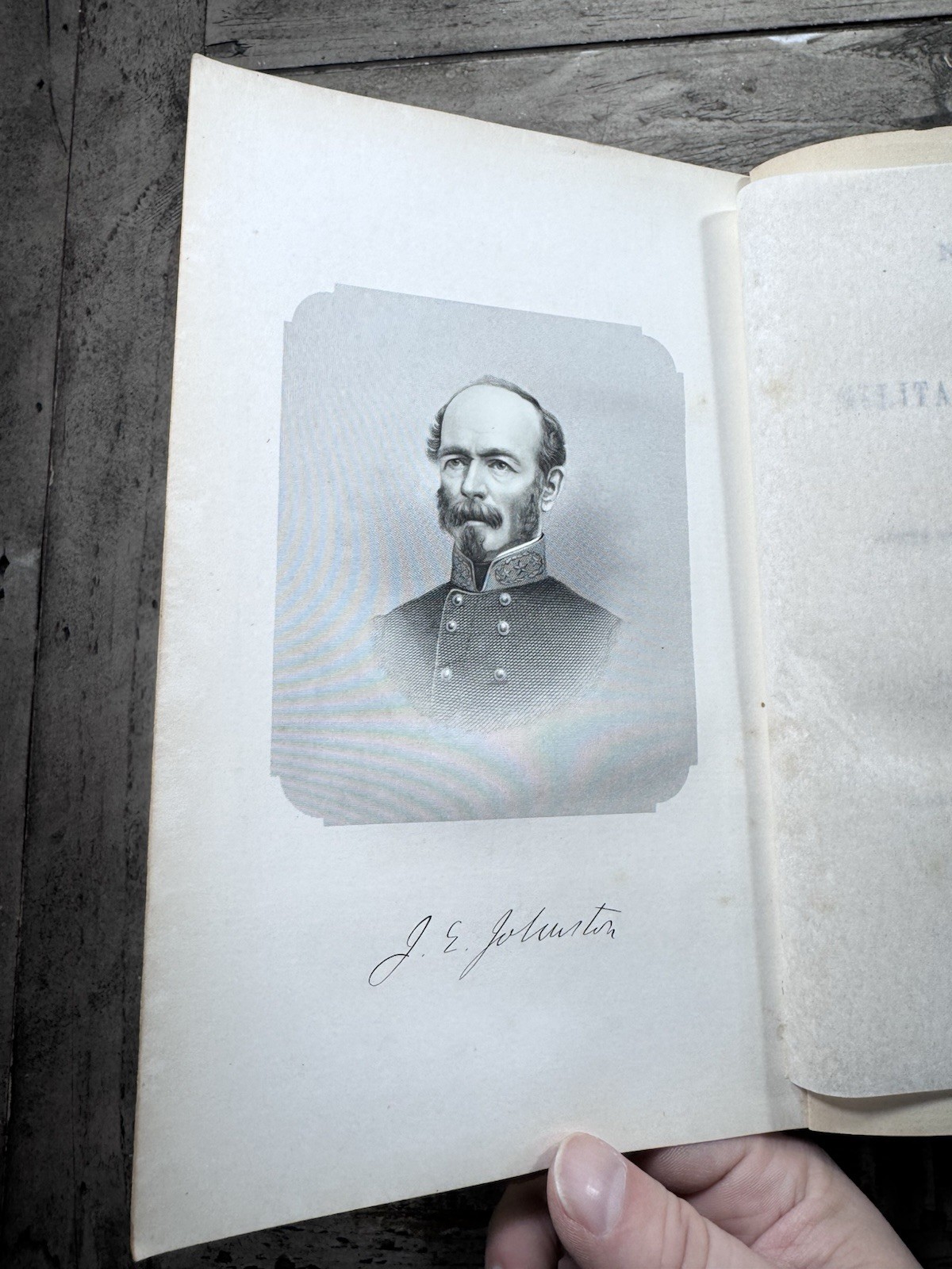 1874 Antique Civil War Book “Narrative of Military Operations” Johnston