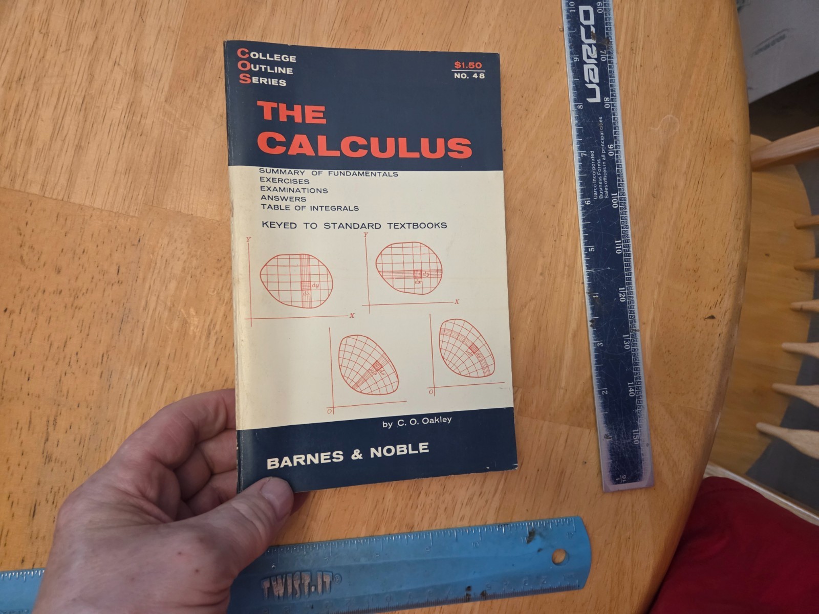 The Calculus by C. O. Oakley – Barnes & Noble College Outline Series – 1962 Trad