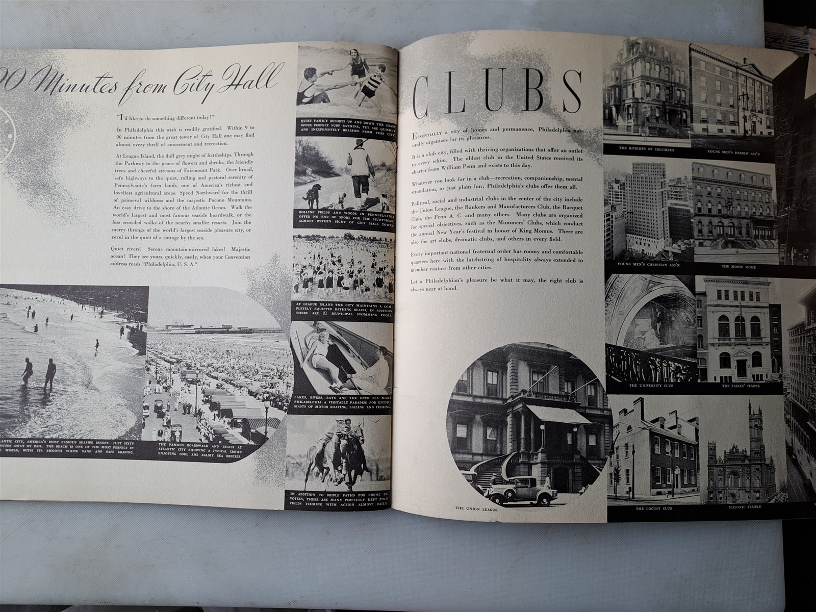 A Greater Philadelphia – LARGE 1936 Illustrated Promotional Book