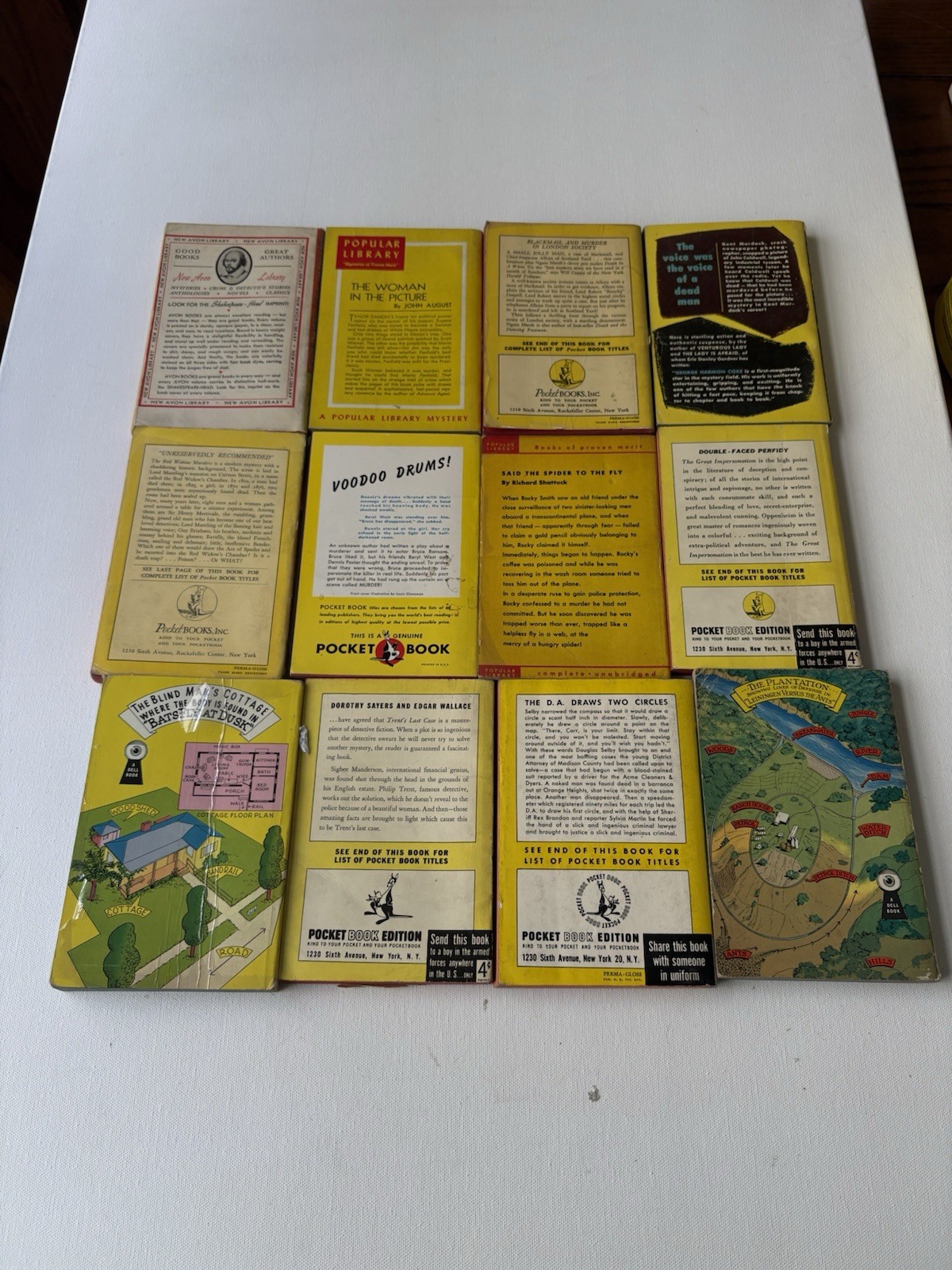 Vintage Pocket Books Early Mysteries ( 1940’s) A. A. Fair, Ngaio Marsh….