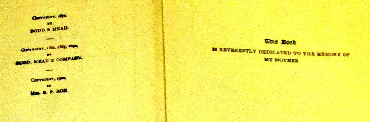 Barriers Burned Away by E. P. Roe 1900 H/C 472 Pages