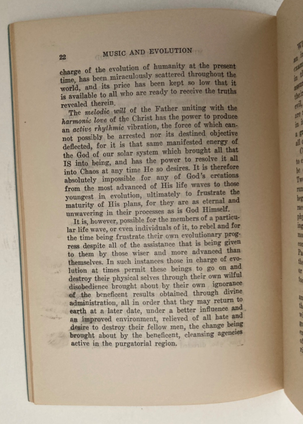 The Musical Scale and the Scheme of Evolution 1949 Rosicrucian Fellowship