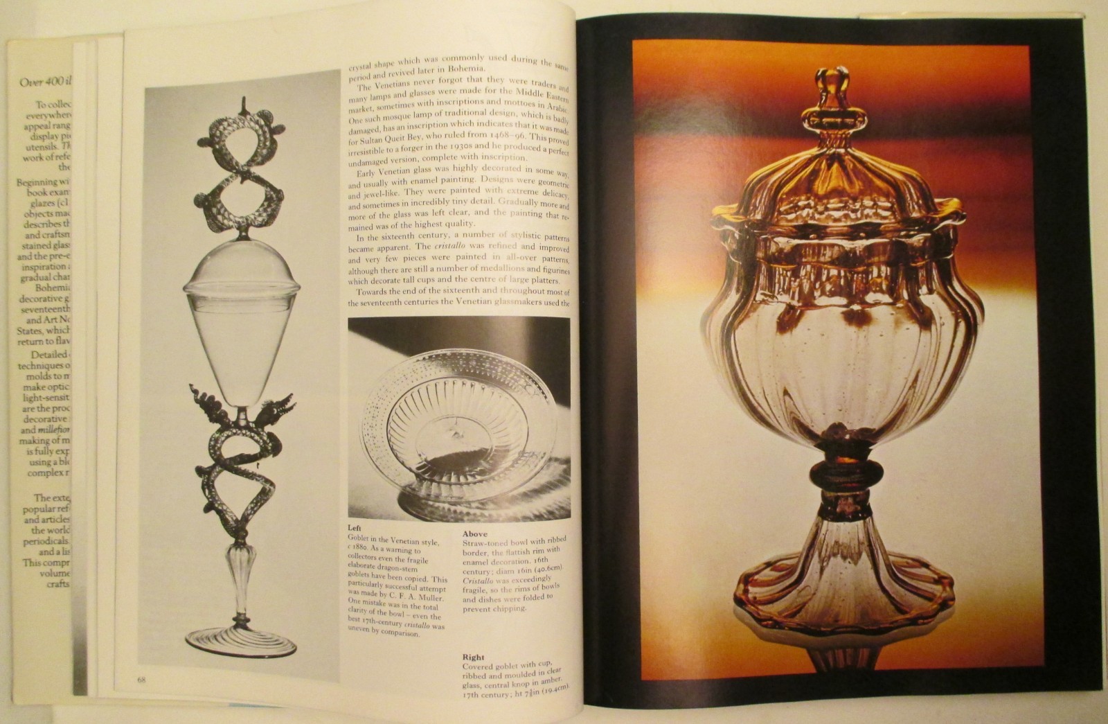 Vintage Encyclopedia of Glass 1981 By Phoebe Phillips Hard Back with 320 pages