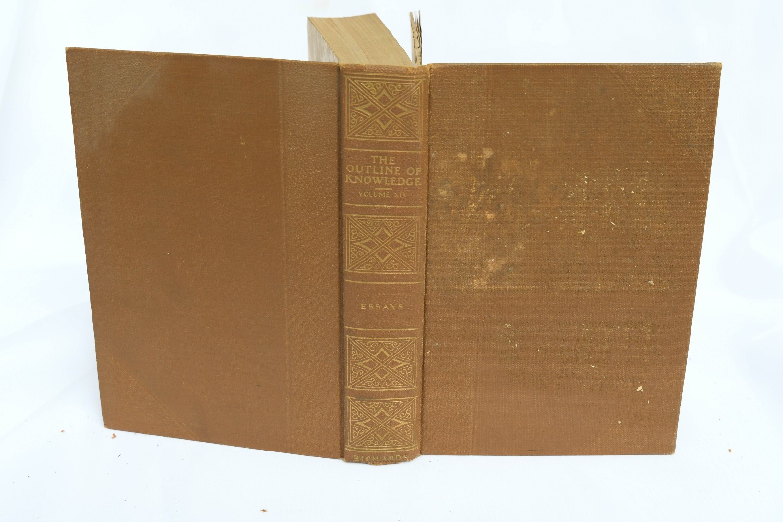 Antique 1924 – 15 Outline of Knowledge books edited by J.A Richards, New York