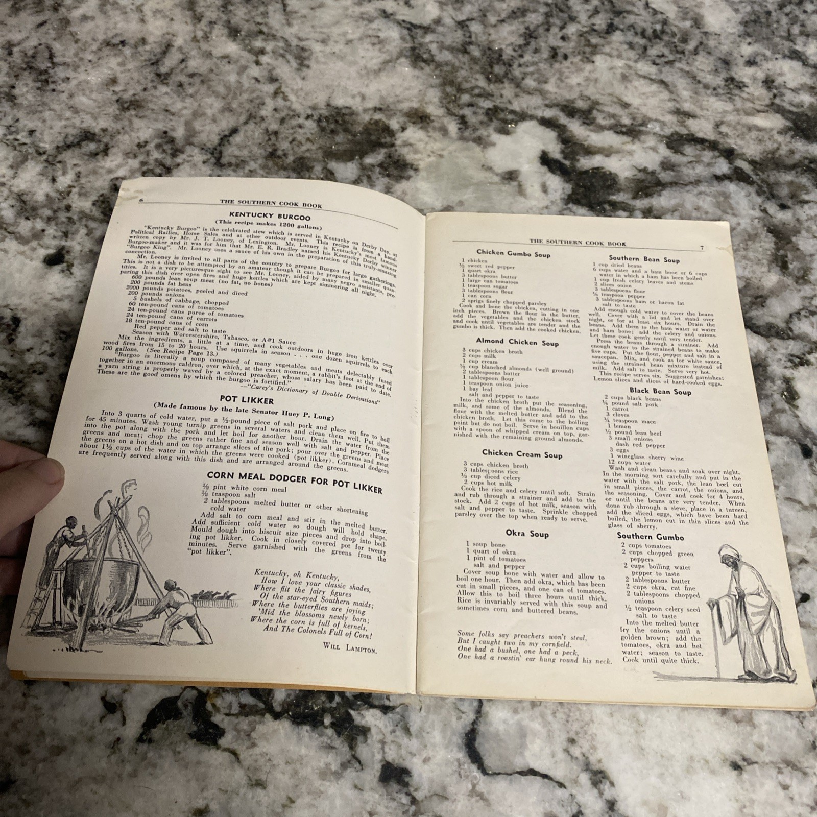 1935 Southern Cook Book Fine Old Dixie Recipes Culinary Arts Press Cookbook