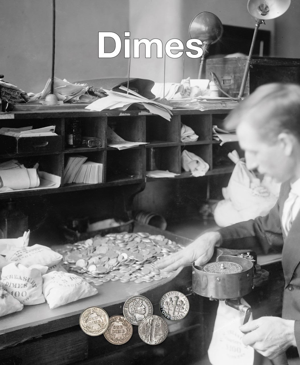 Whitman Album For 72 US Dime Coins Collection Blank ND 4476 Gift Idea 2 Pages