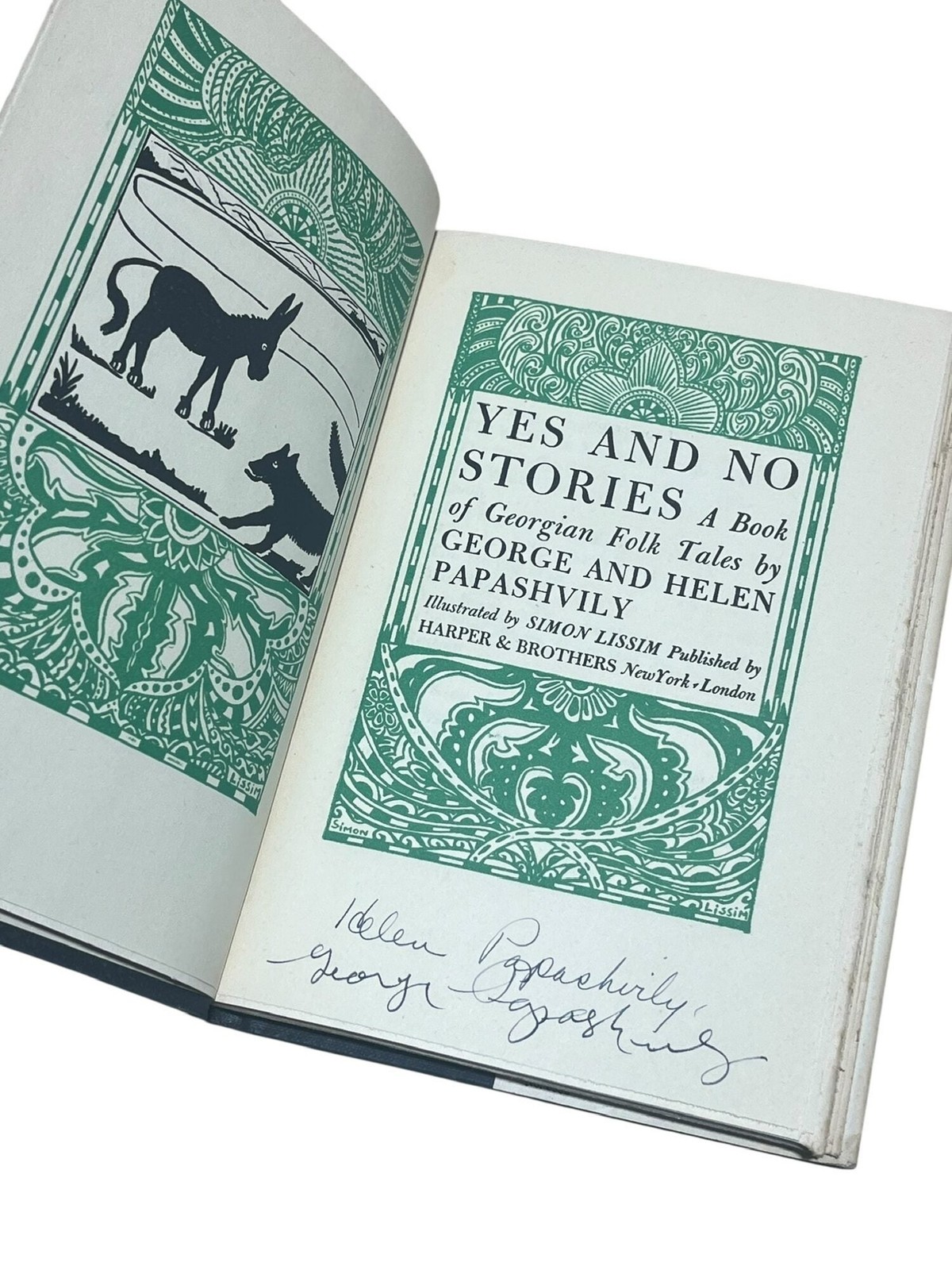 Folklore / Yes and No Stories A Book of Georgian Folk Tales Signed 1st ed 1946
