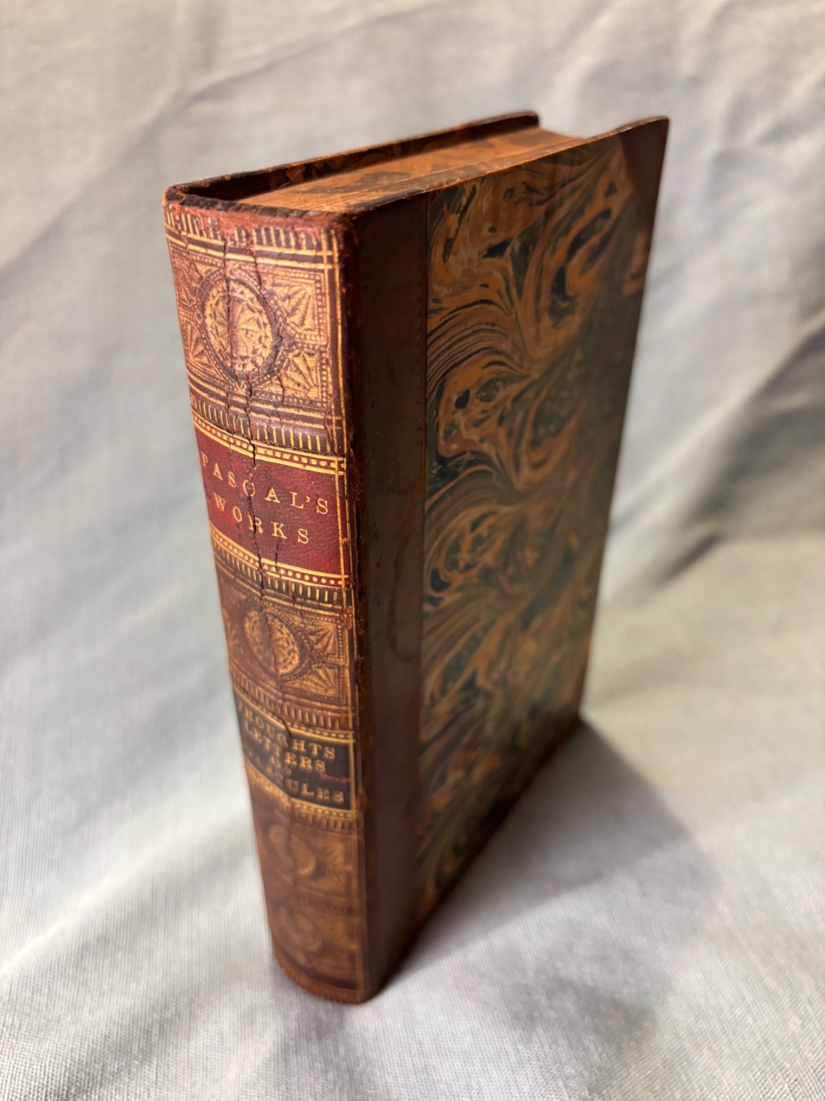 Pascal’s Works. Thoughts, Letters, & Opuscules. 1859. Fine binding. Beautiful!