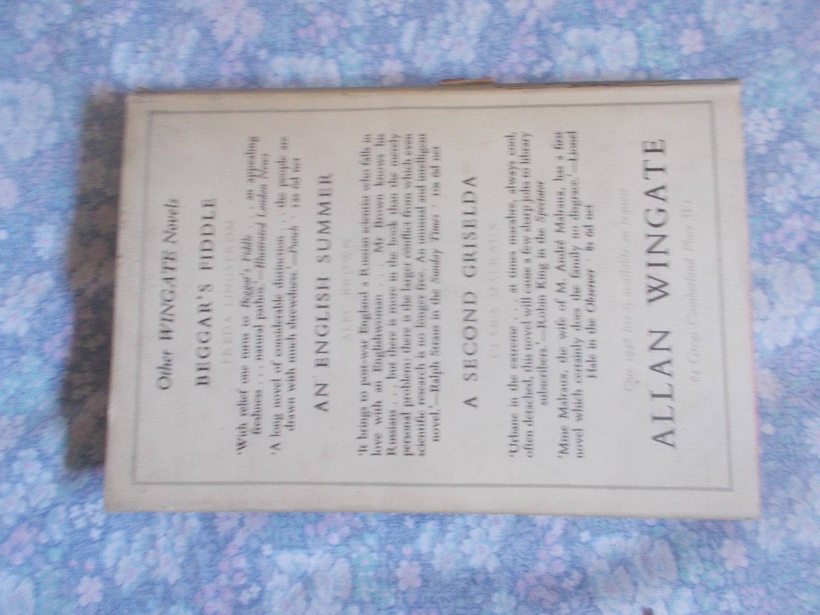George Scott-Moncrieff DEATH’S BRIGHT SHADOW 1948 1st dw novel forgotten authors