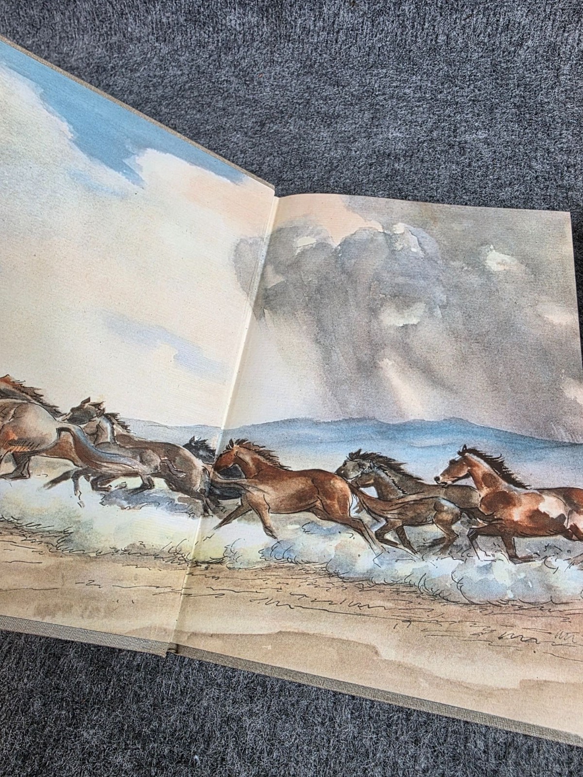 The Red Pony By John Steinbeck 1945 Illustrated Hardcover Viking Press Vtg