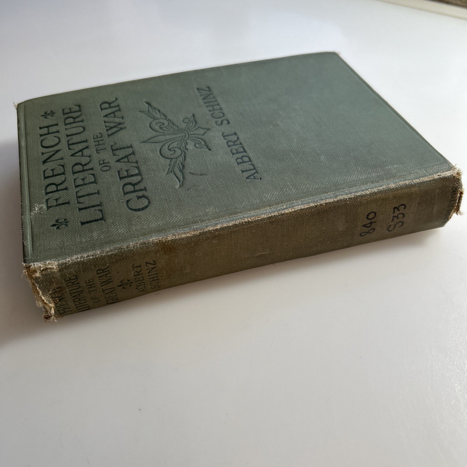 1920 Antique 📕 French Literature of the Great War Albert Schinz xlib 2923