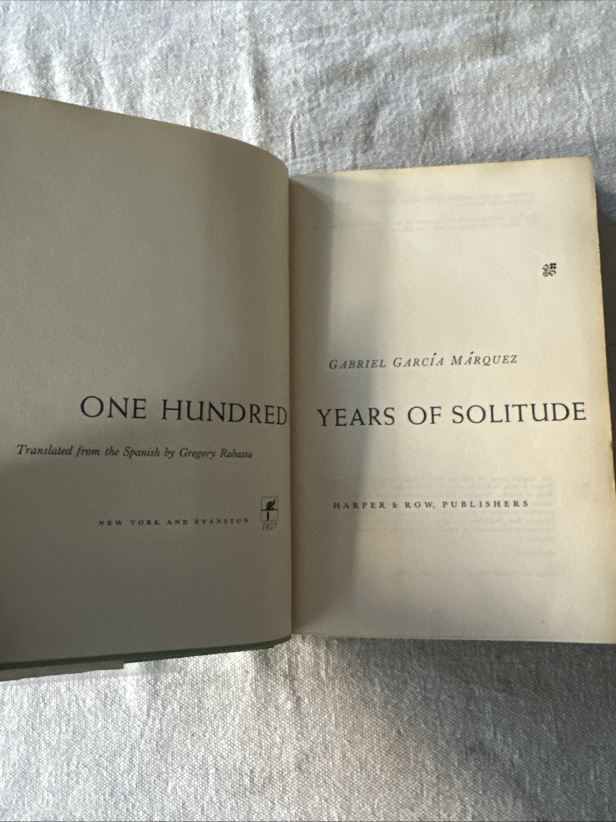 One Hundred Years of Solitude Gabriel Garcia Marquez TRUE First Edition 1970