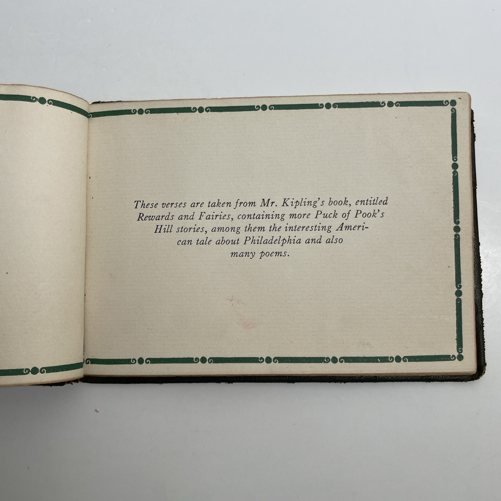 IF Rudyard Kipling Poem Miniature Book Antique Leather Binding 1910