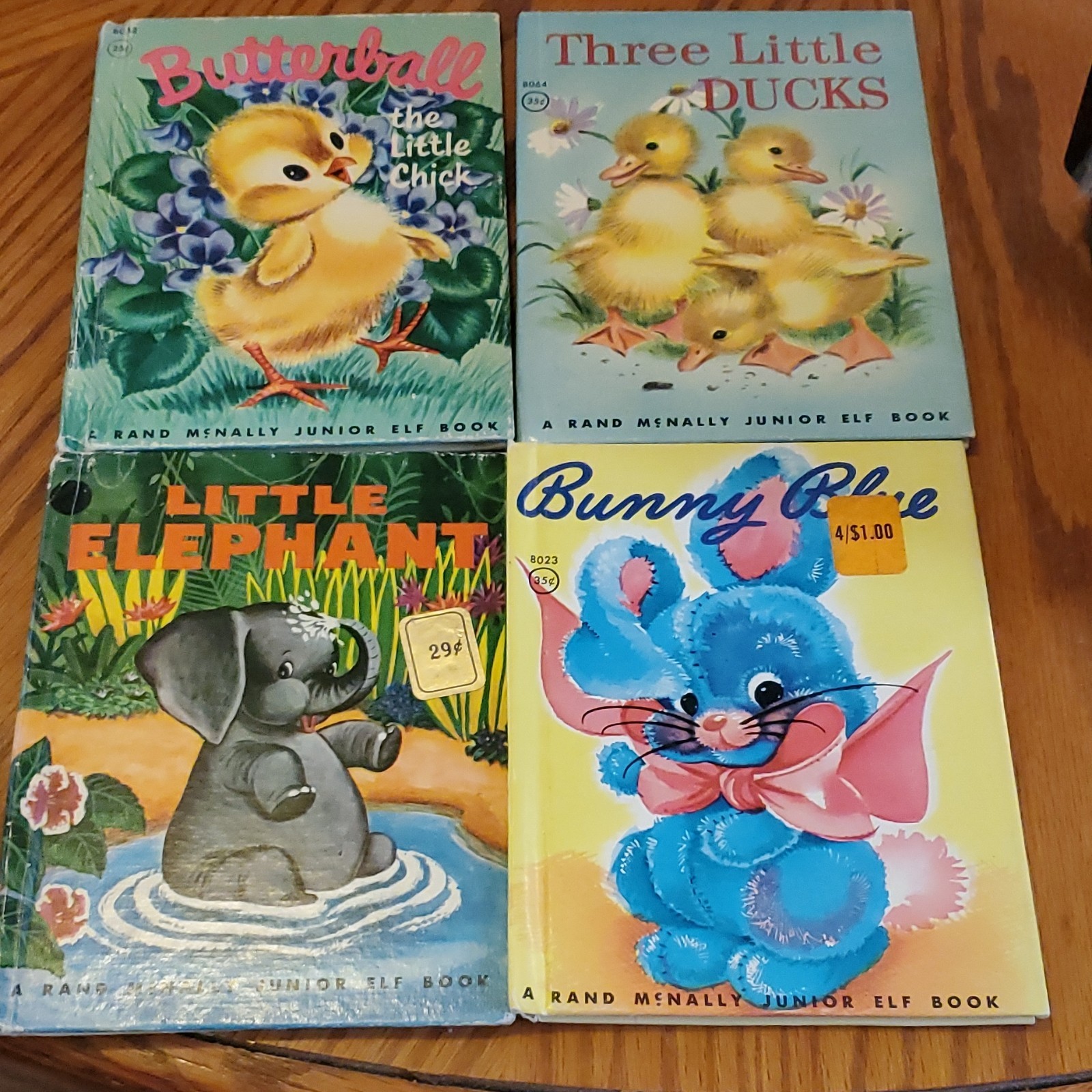 Rand McNally Junior Elf Books Lot 4 Illustrated English – 4 Titles