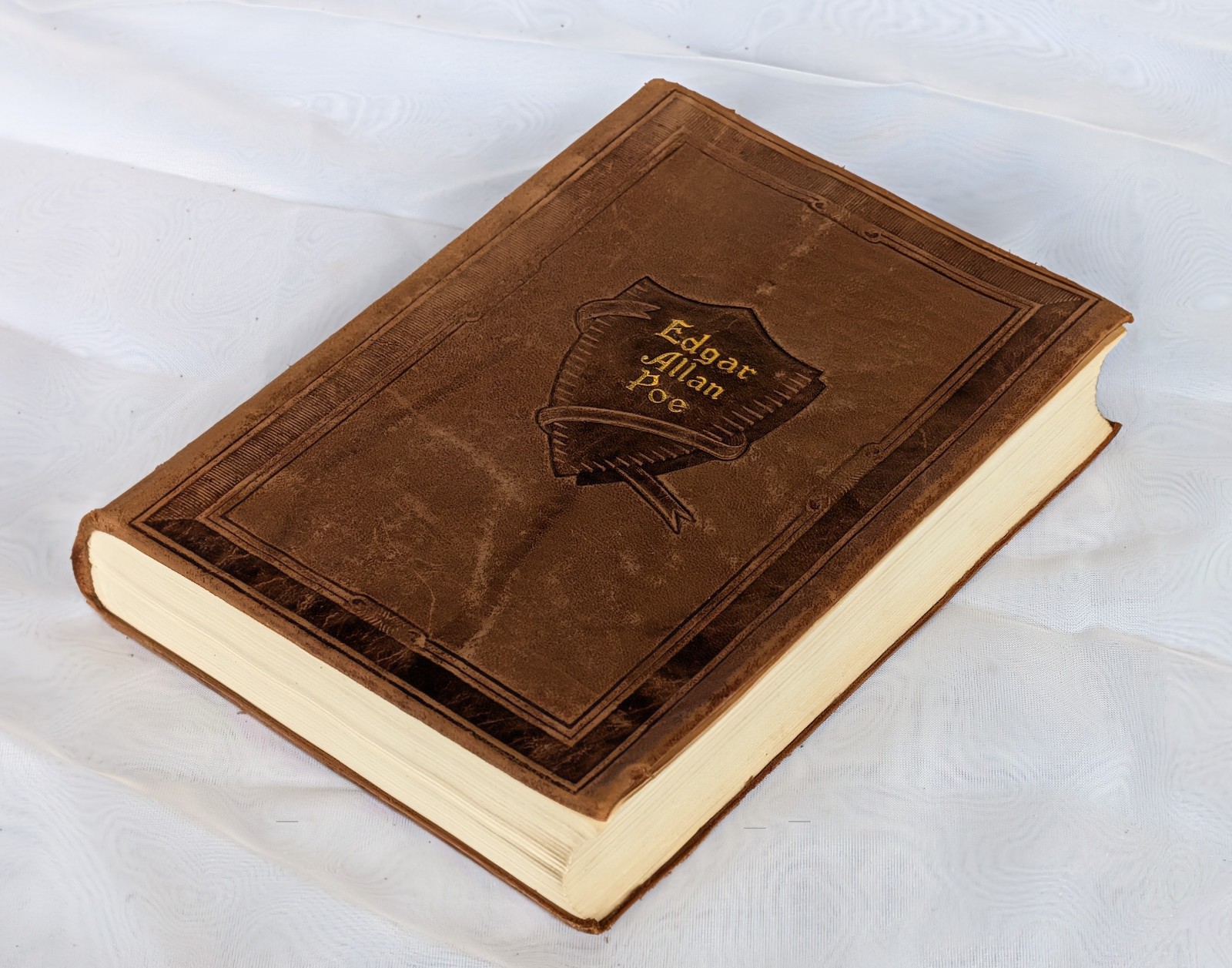 The Works of Edgar Allan Poe in One Volume, 1927, Walter J. Black, Leather Bound