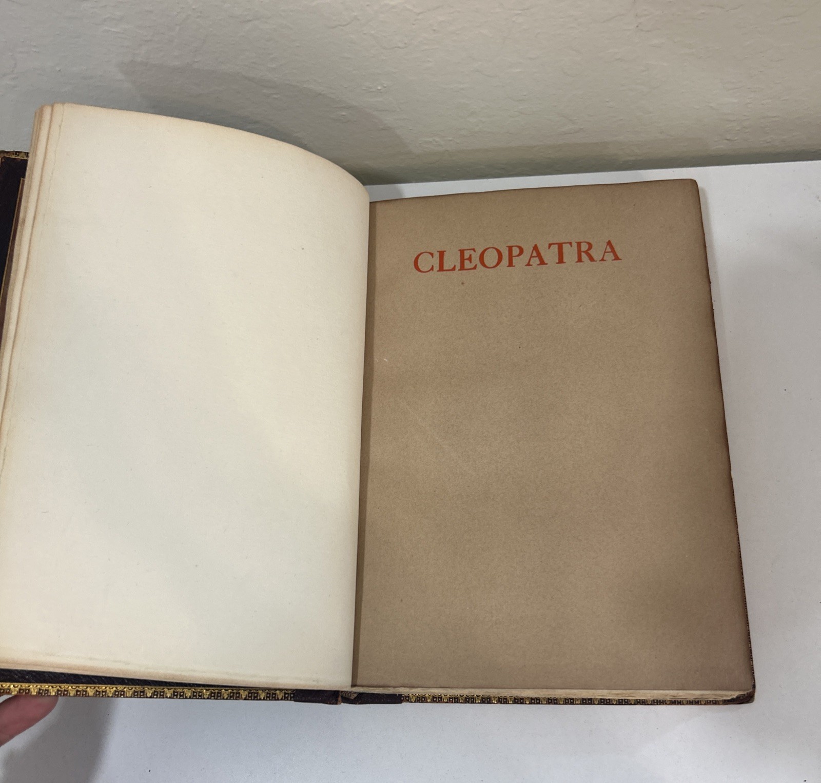 1907 CLEOPATRA Her Life & Reign Desire de Bernath Fine Leather Binding Humphreys