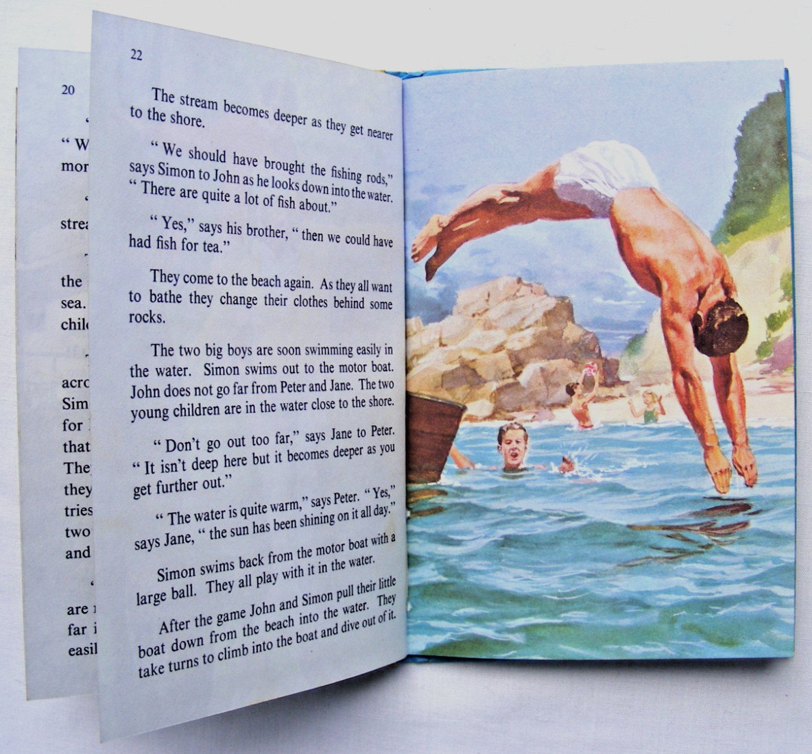 Vintage Ladybird Book – 10a Adventure on the island-Key Words-VGC +FREE COVER+