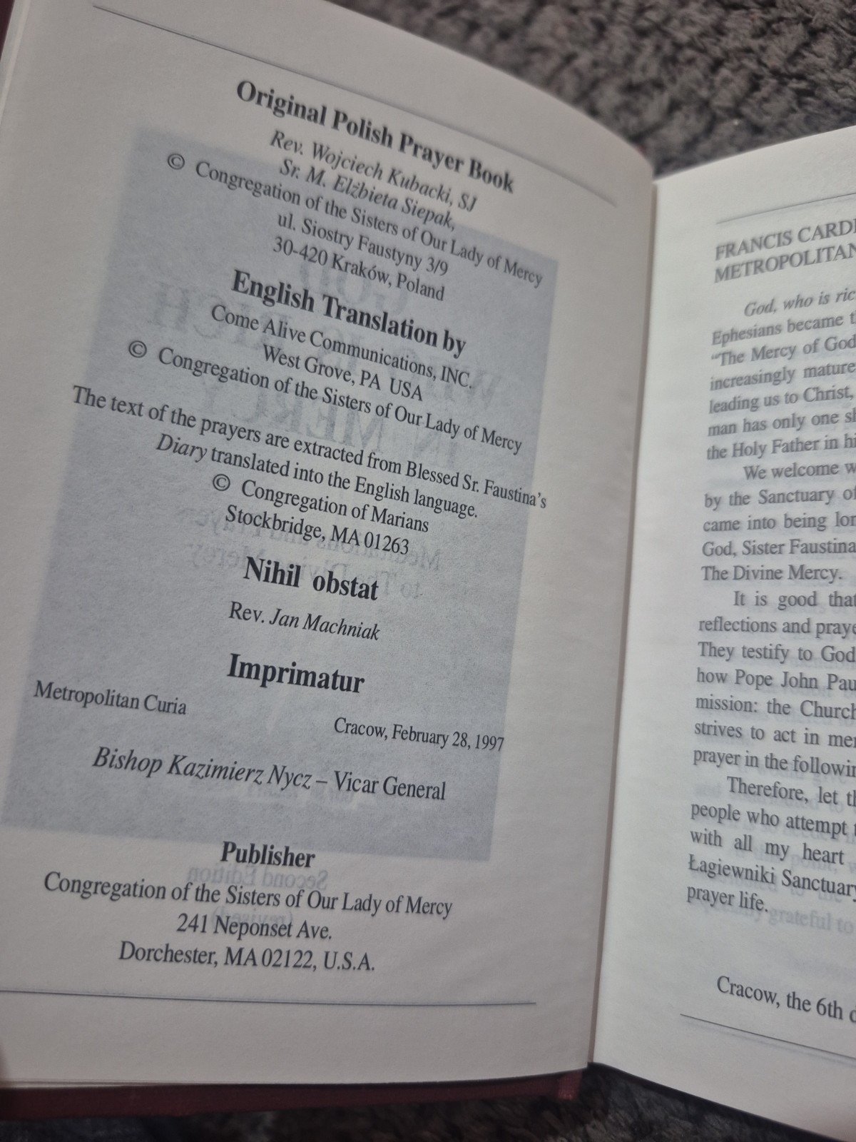1997: God Who Is Rich in Mercy: Meditations & Prayers to The Divine Mercy 2nd Ed