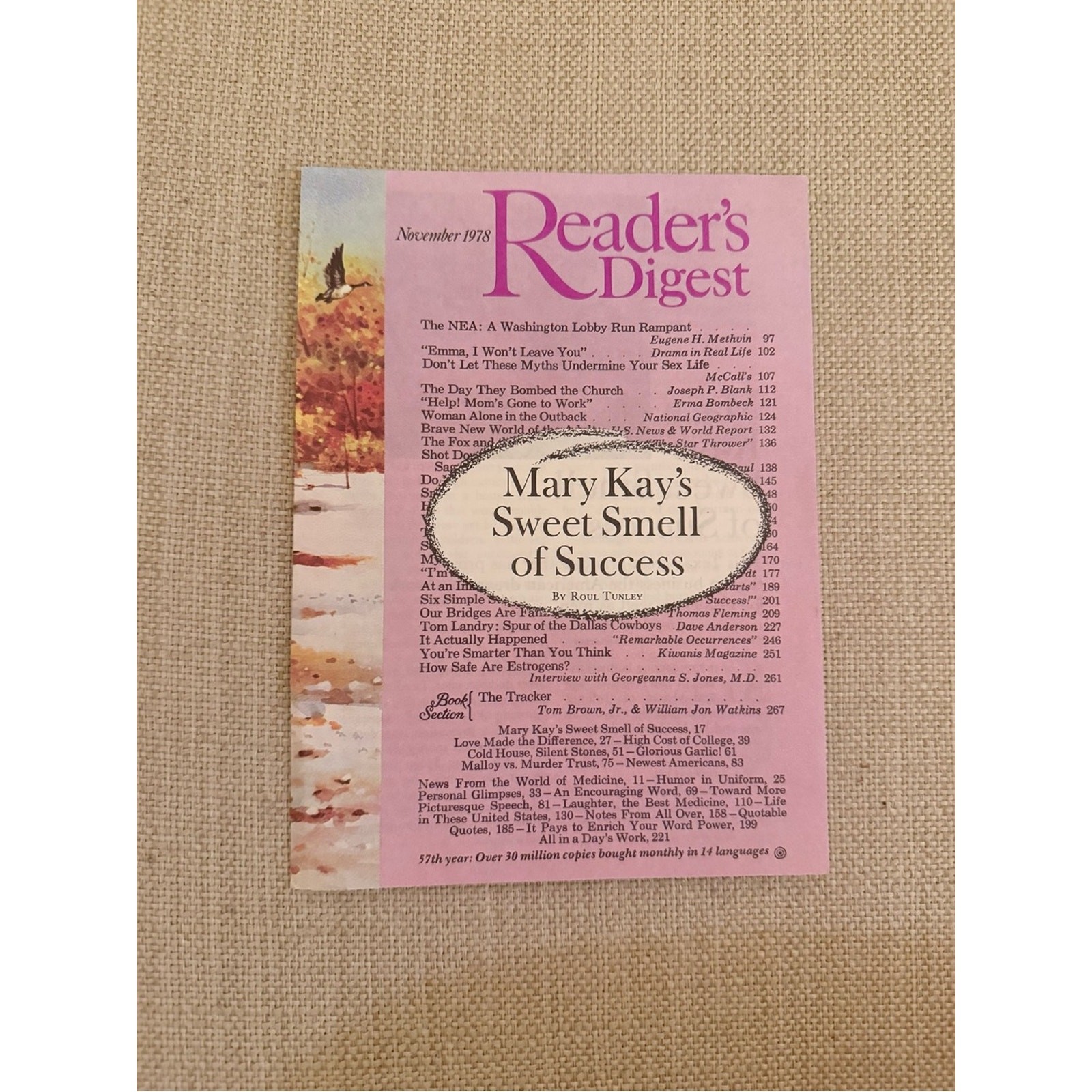 Vintage Reader’s Digest November 1978 Mary Kay Sweet Smell of Success Pamphlet