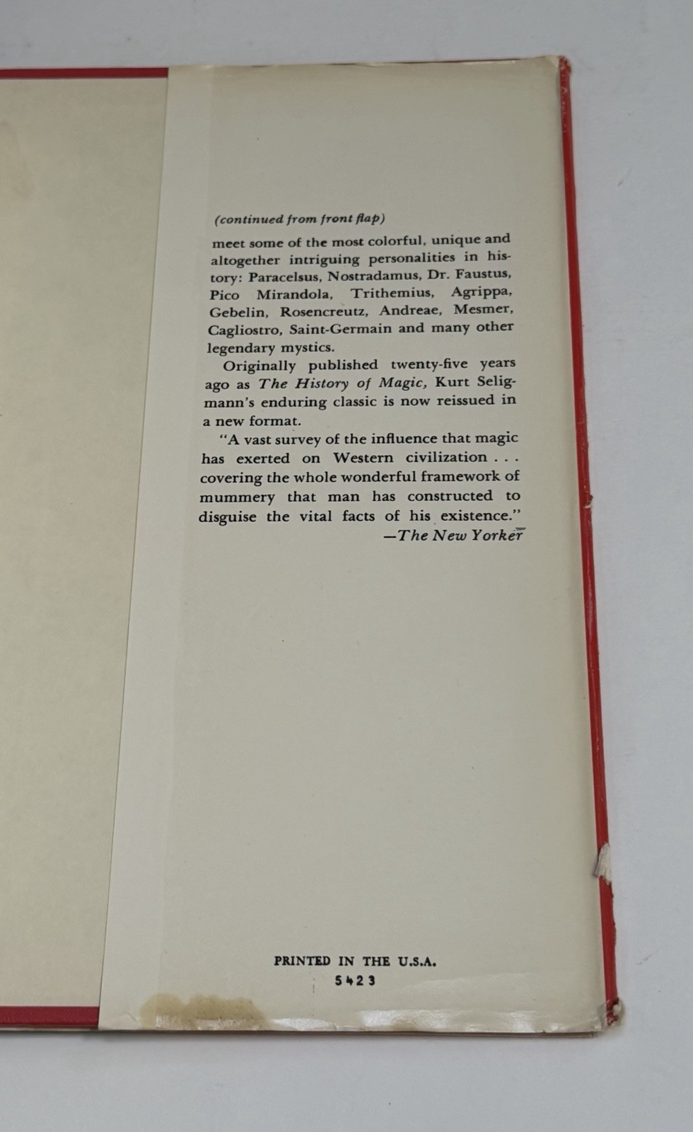 VTG OCCULT BOOK history of magic supernaturalism alchemy the devil witchcraft