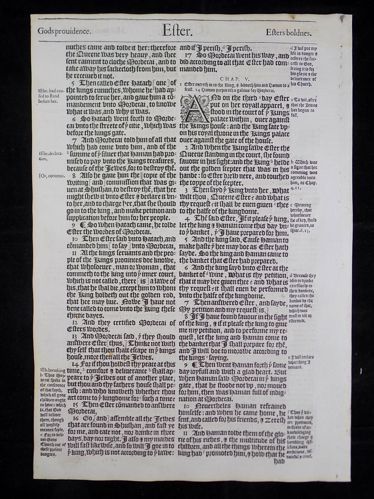 1583 Noblest Geneva Bible Folio- Book of Esther- YOU PICK