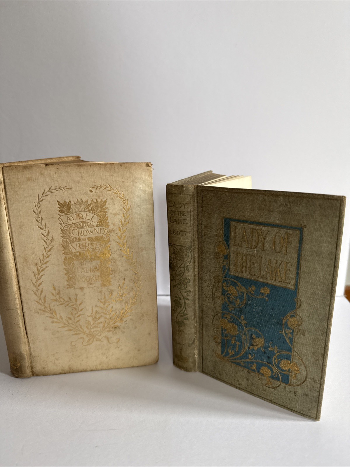 Two Antique Books Lady Of The Lake Lalla Rookh Thomas Moore 1891