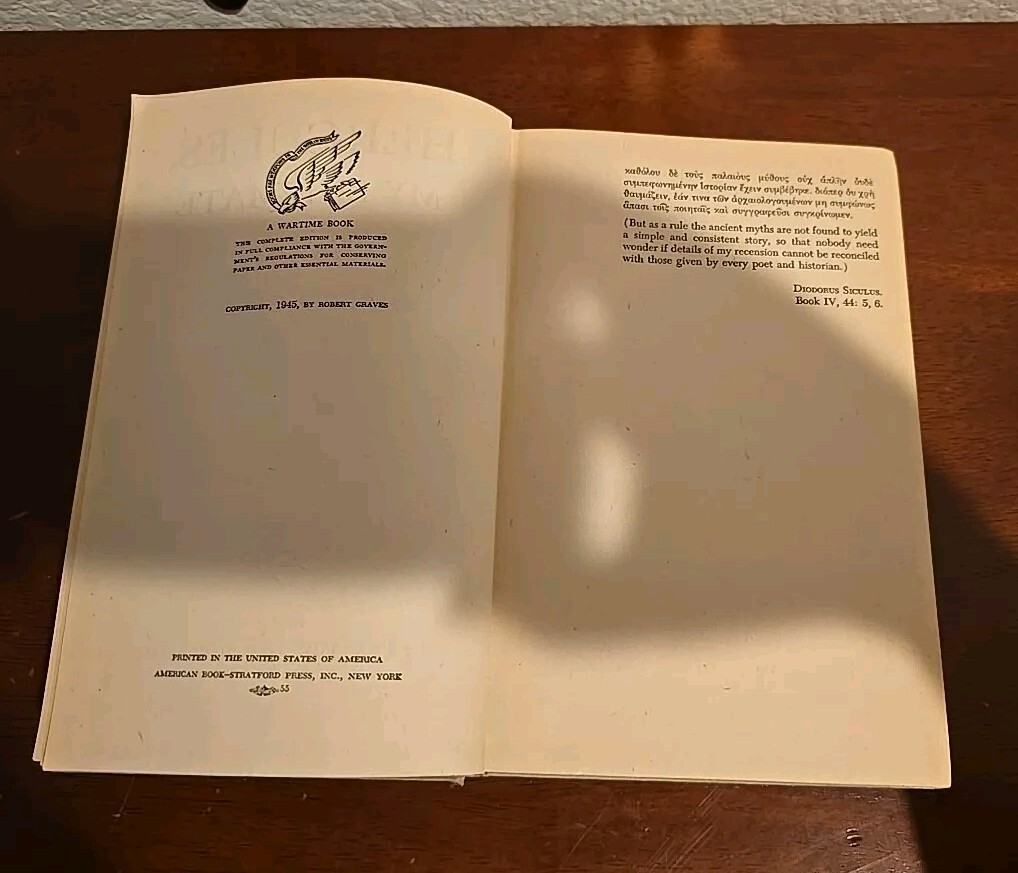 Hercules My Shipmate by Robert Graves HC Creative Age Press Wartime 1945
