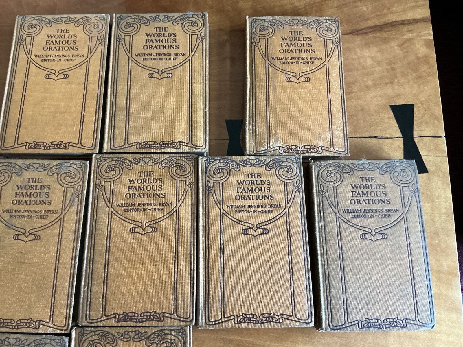 World’s Famous Orations by William Jennings Bryan 1906 Vols 1-5 & 7-10 HC Funk