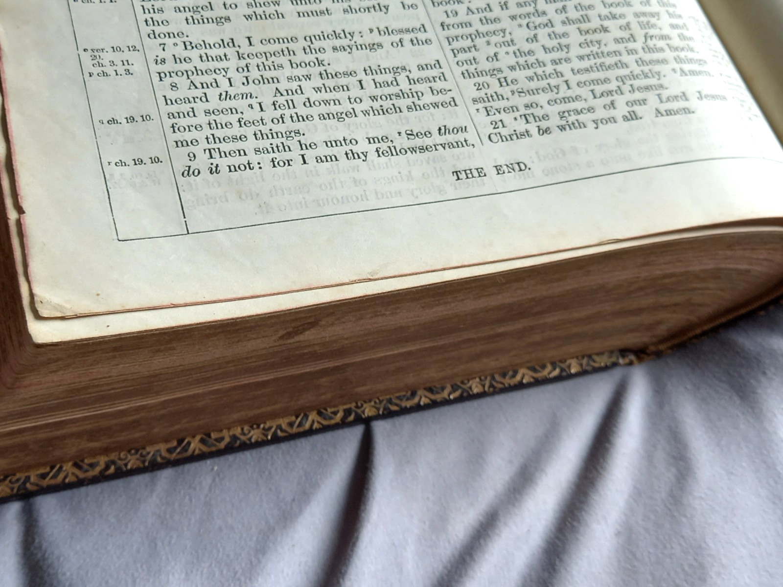 Antique 1901 KJV Holy Bible Large Oxford University Press Full Leather Pulpit