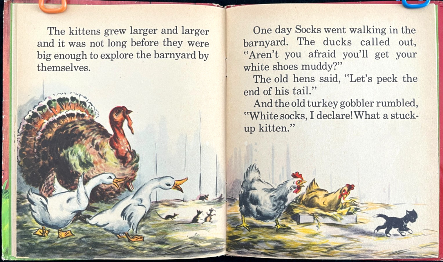 SOCKS ~ children’s 36p 1st ed. Whitman Tell-A-Tale Book ~ Florence Sarah Winship