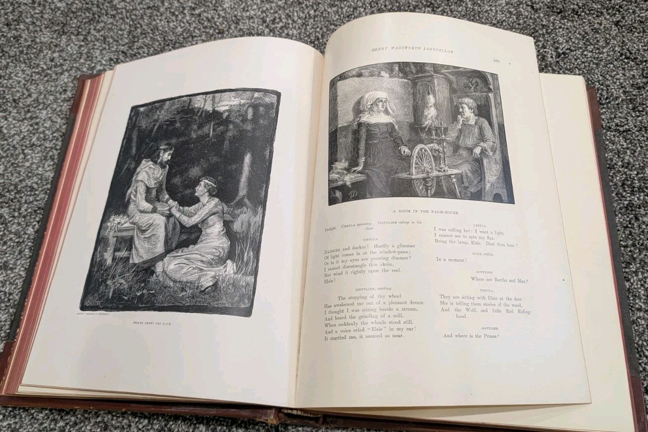 1880 The Poetical Works Of Henry Wadsworth Longfellow, Volume II, Illustrated