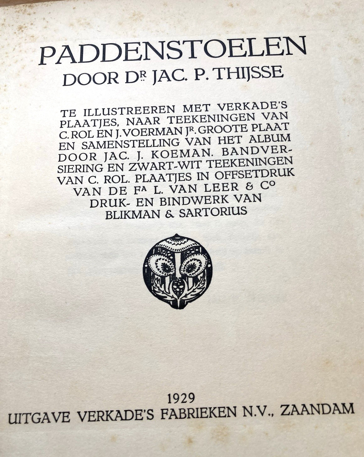MUSHROOMS-1929 DUTCH BOOK-PADDENSTOELEN by Door Dr. Jac P Thijsse-A to Z-CARDS