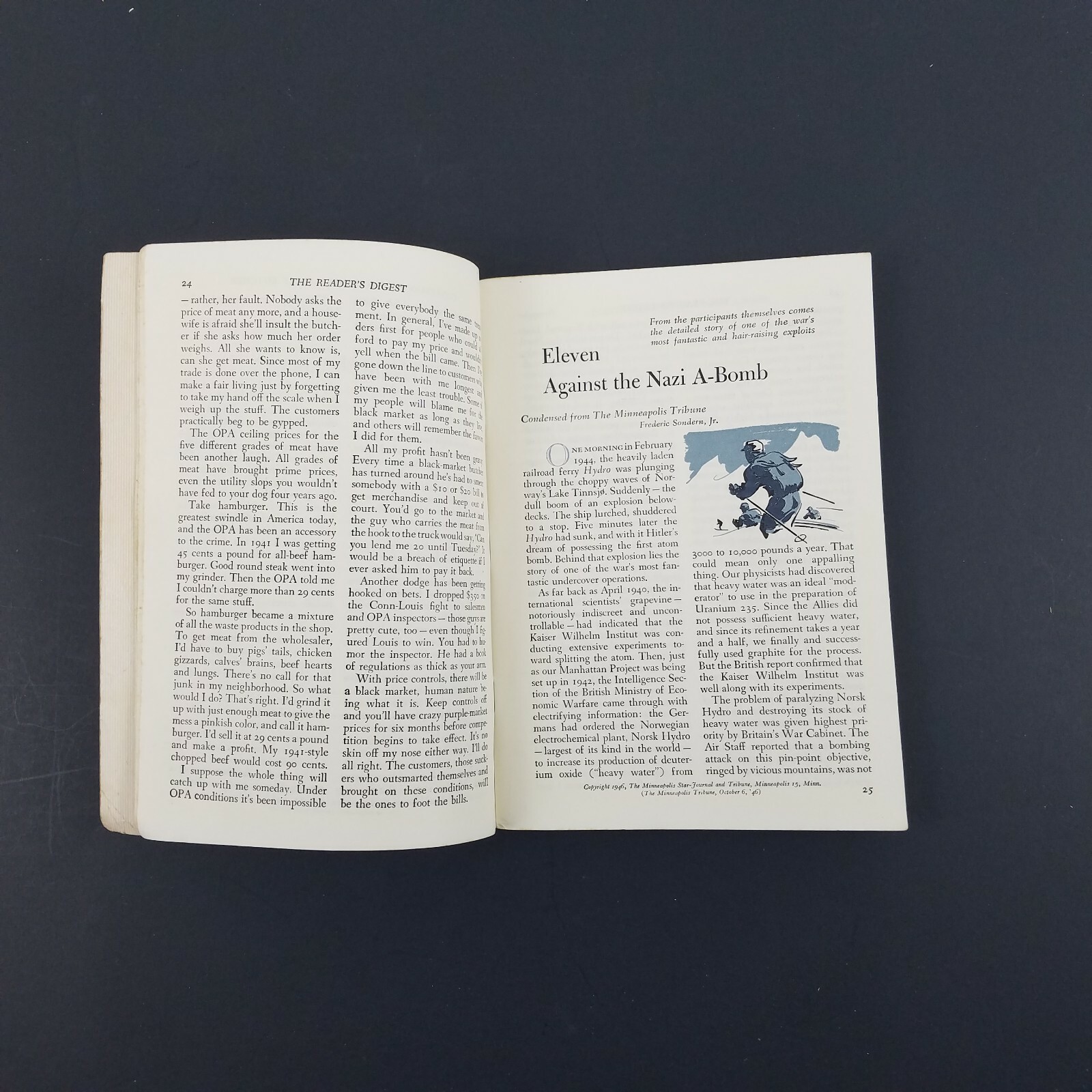 Readers Digest November 1946 Kathryn Forbes Billy Rose Walter Lippmann Damrosch