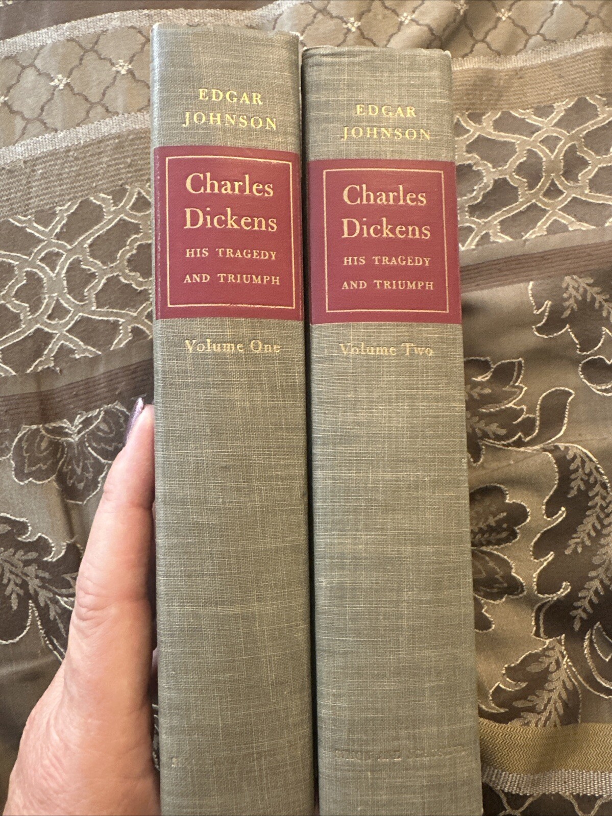 Charles Dickens His Tragedy and Triumph books (Vol I, II) (Hardcover) 1952